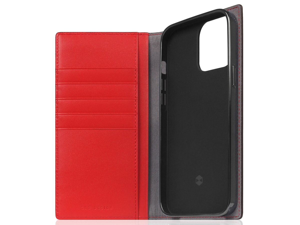 SLG Design D5 CSL Rood Leer - iPhone 14 Pro Max hoesje