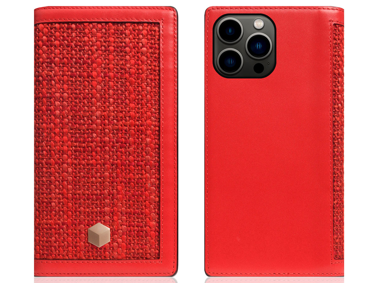 SLG Design D5 CSL Rood Leer - iPhone 14 Pro Max hoesje