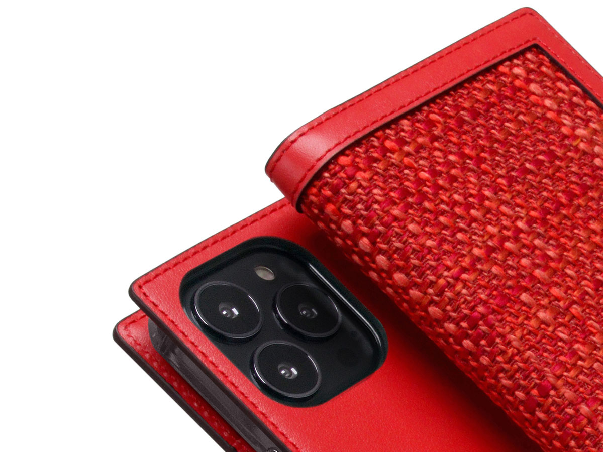 SLG Design D5 CSL Rood Leer - iPhone 14 Pro Max hoesje