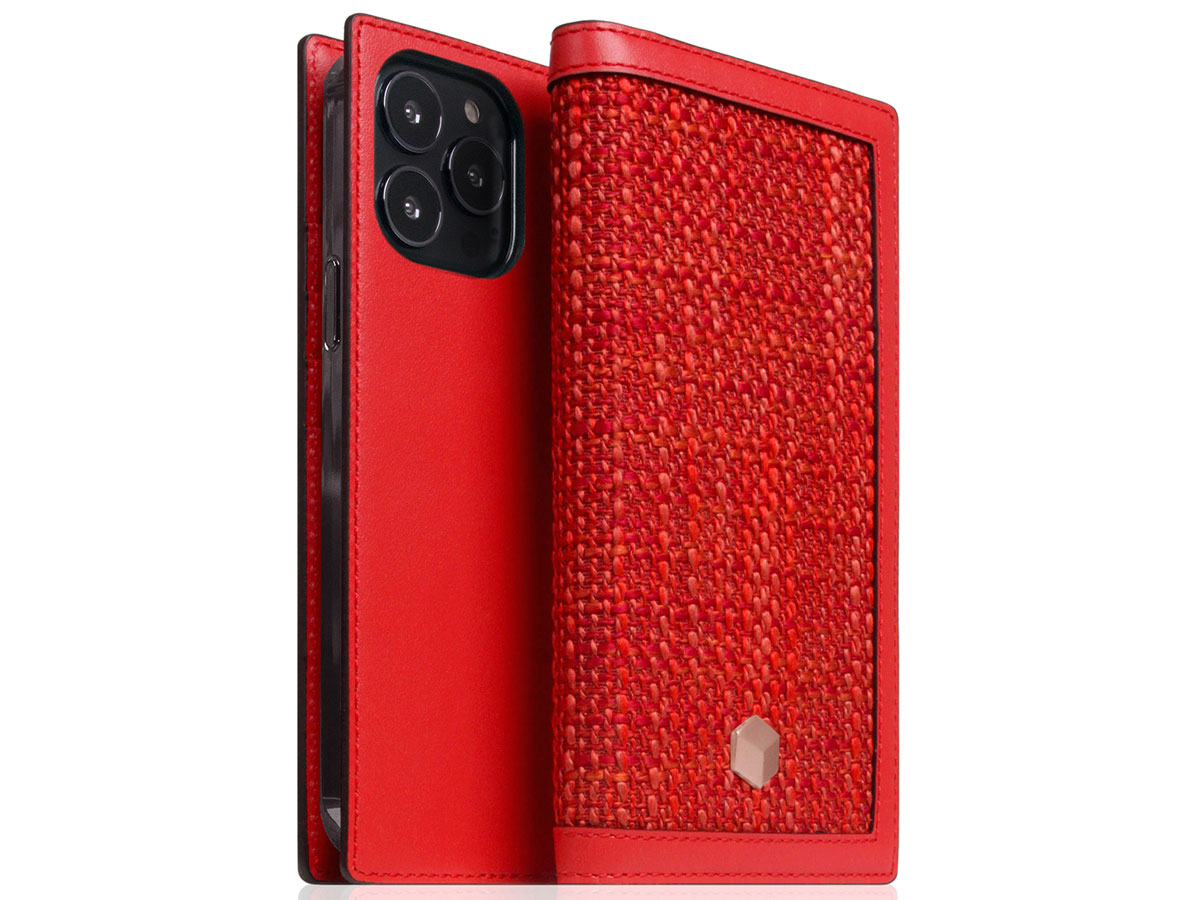 SLG Design D5 CSL Rood Leer - iPhone 14 Pro Max hoesje