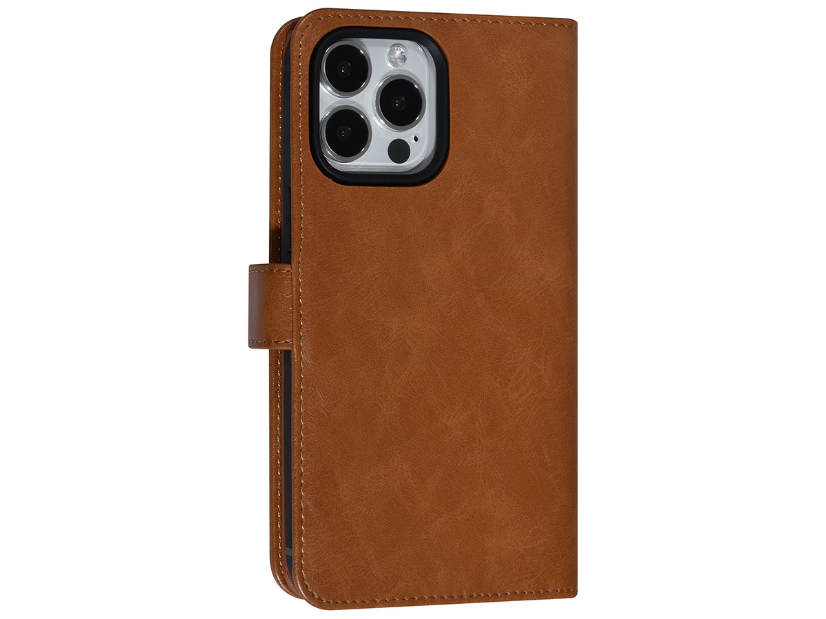 Uniq True Wallet XXL Case Cognac - iPhone 14 Pro Max hoesje