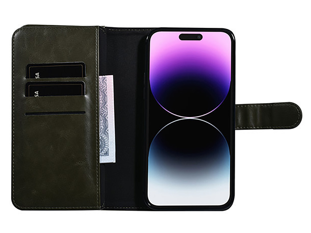 Uniq True Wallet XXL Case Groen - iPhone 14 Pro Max hoesje