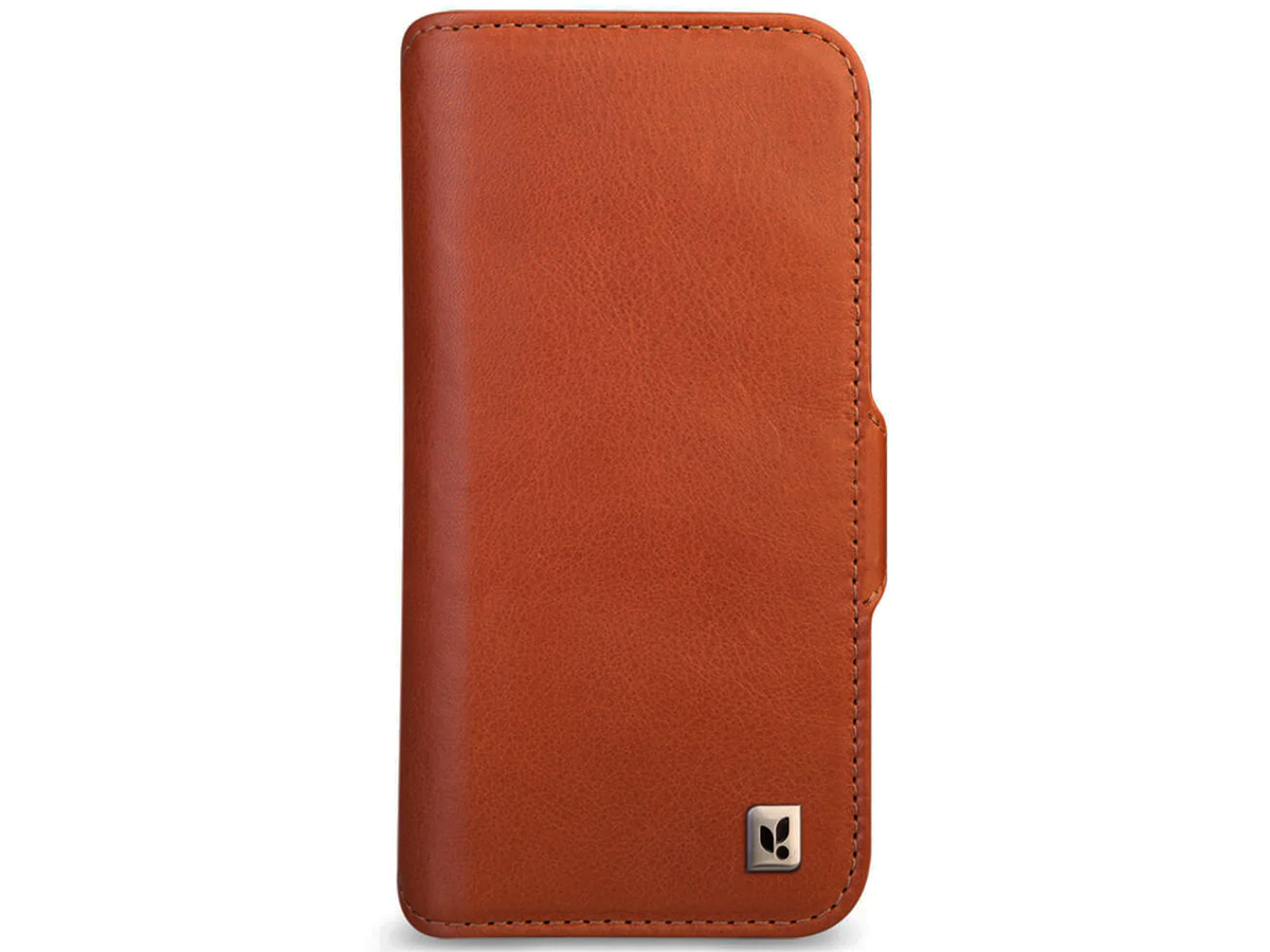 Vaja Wallet Leather Case MagSafe Cognac - iPhone 14 Pro Max Hoesje Leer