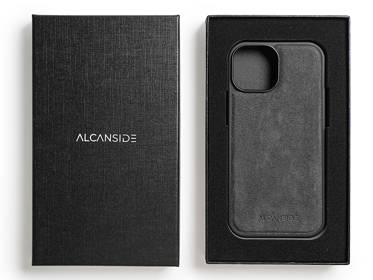 Alcanside Alcantara MagSafe Back Case Space Grey - iPhone 15 hoesje