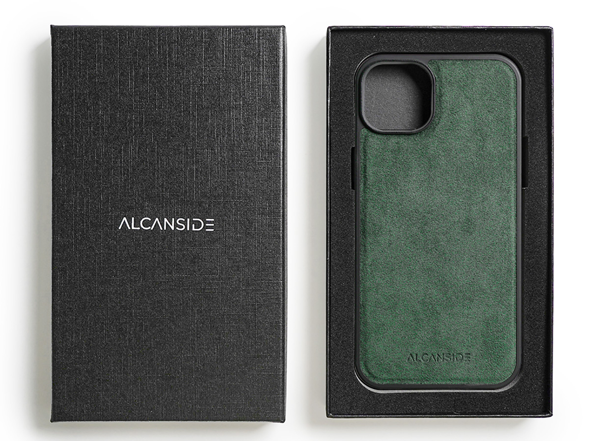 Alcanside Alcantara MagSafe Back Case Groen - iPhone 15 hoesje