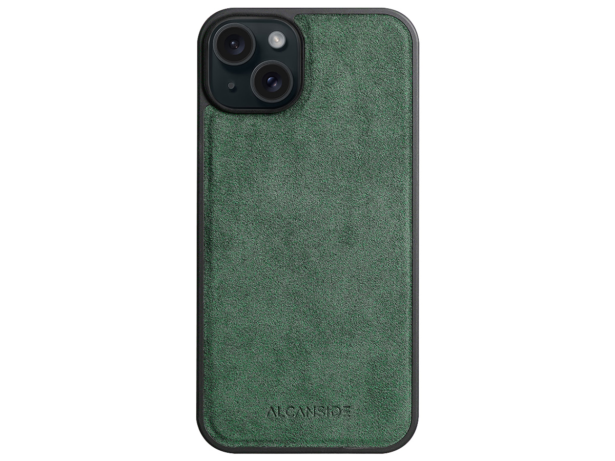 Alcanside Alcantara MagSafe Back Case Groen - iPhone 15 hoesje