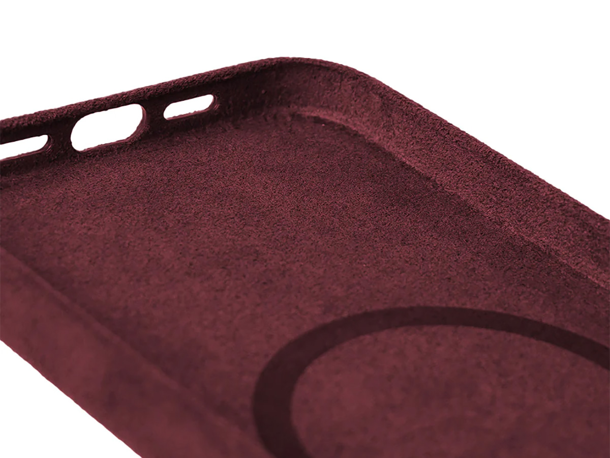 Alcanside Alcantara MagSafe Case Red - iPhone 15 hoesje