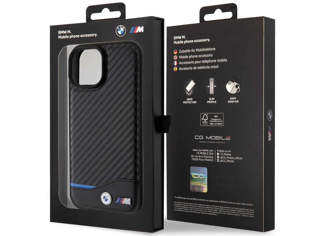 BMW M Carbon Look Case - iPhone 15 hoesje