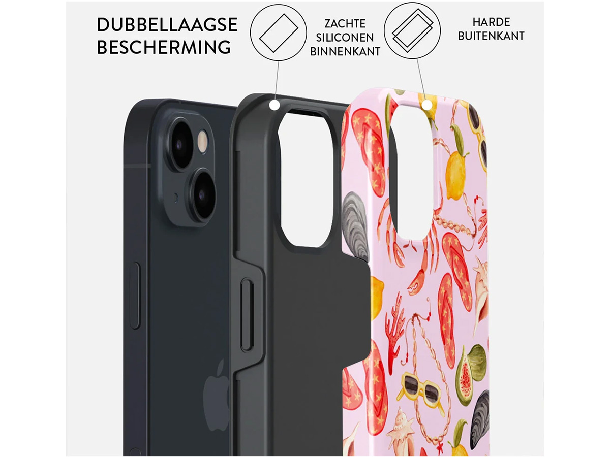 Burga Tough Case Bajo El Sol - Rugged Fashionable iPhone 15 Hoesje