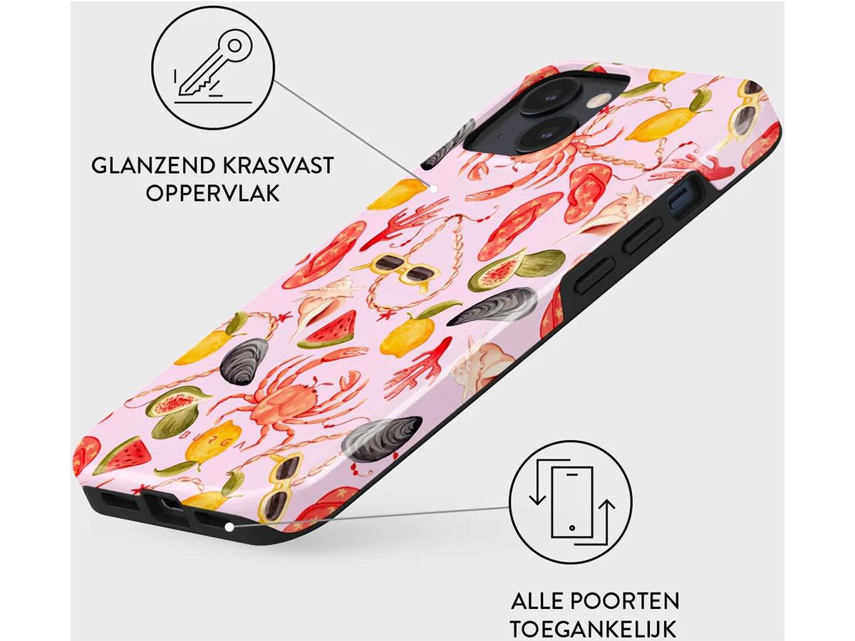 Burga Tough Case Bajo El Sol - Rugged Fashionable iPhone 15 Hoesje