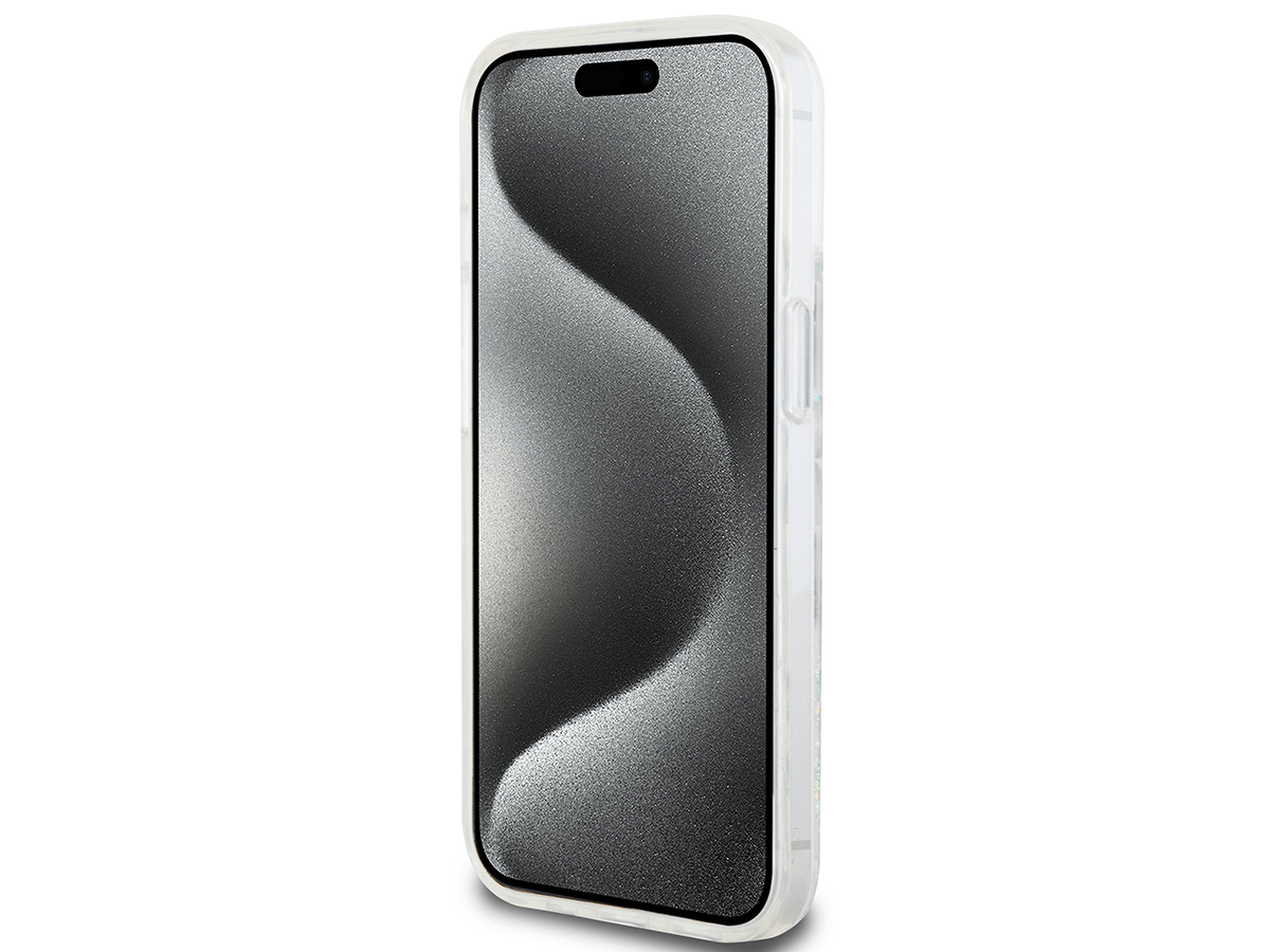DKNY Liquid Glitter Case Clear - iPhone 15 / 14 / 13 hoesje