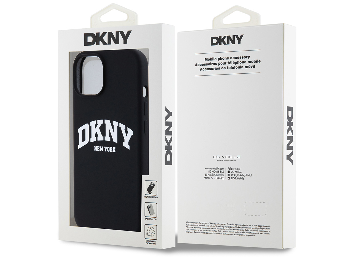 DKNY New York MagSafe Case Zwart - iPhone 15 / 14 / 13 hoesje