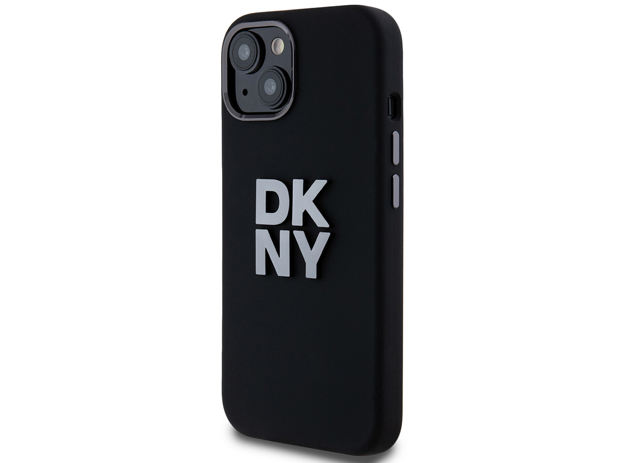 DKNY Silicone Case Zwart - iPhone 15 / 14 / 13 hoesje