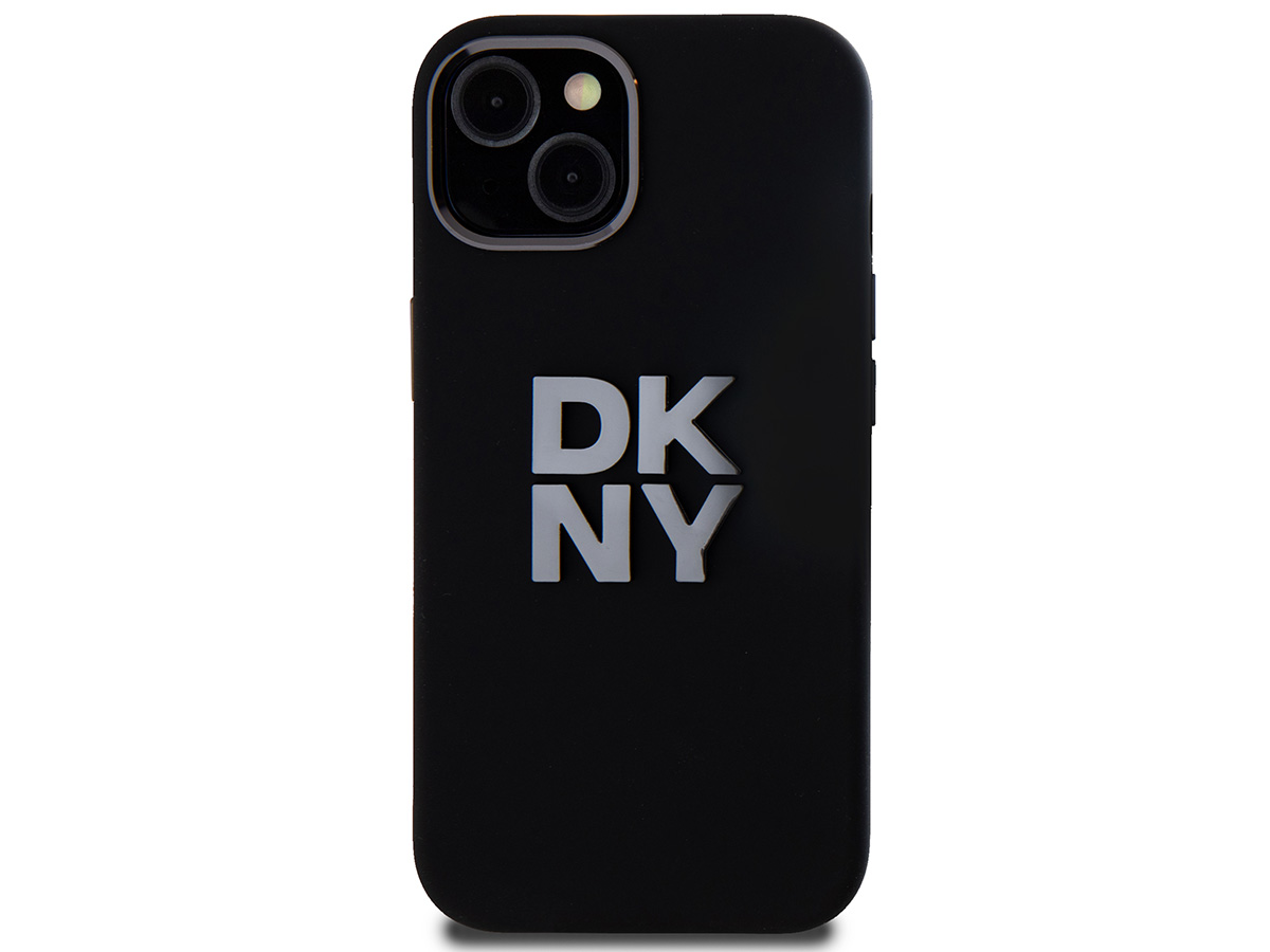 DKNY Silicone Case Zwart - iPhone 15 / 14 / 13 hoesje