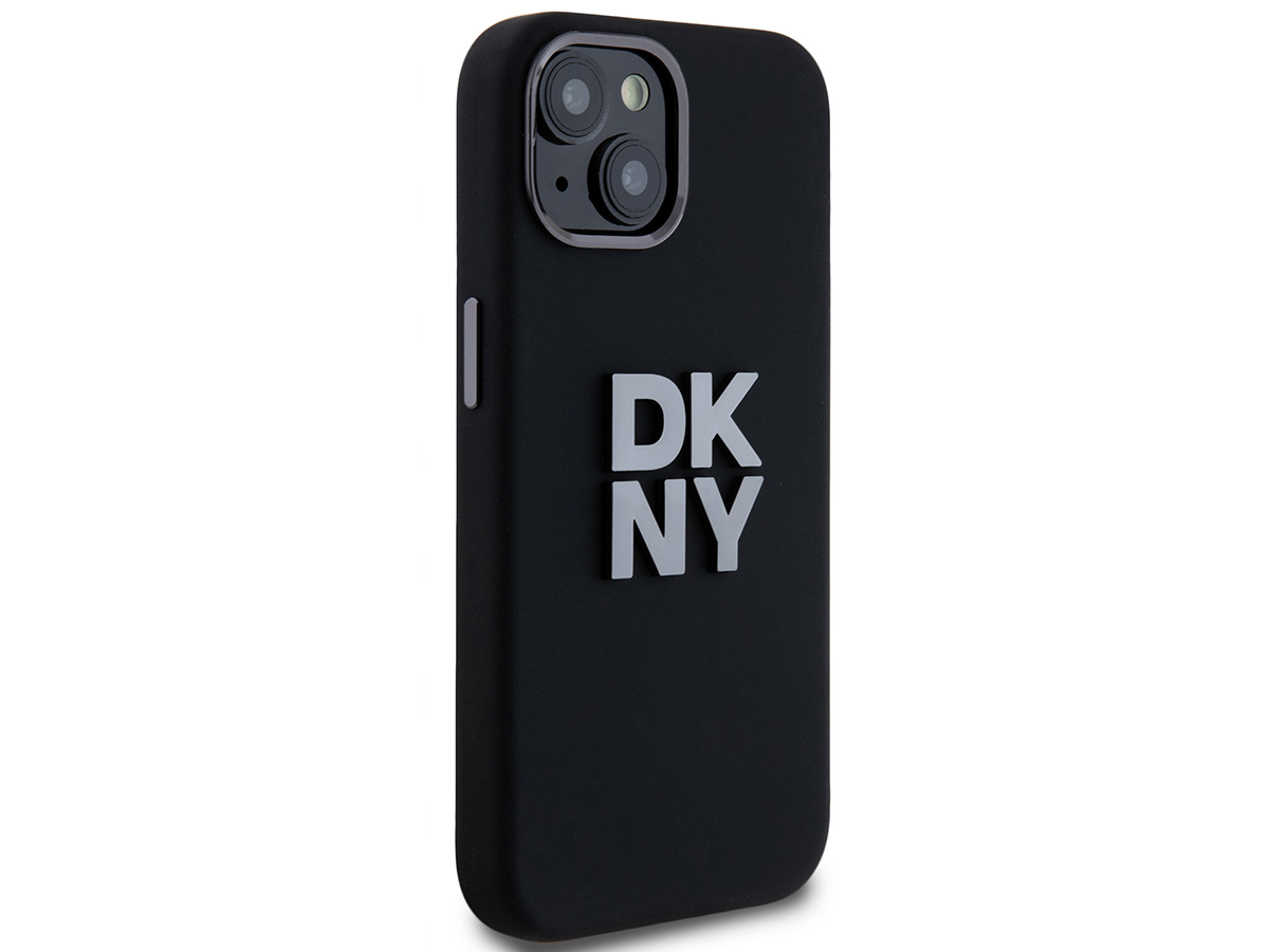 DKNY Silicone Case Zwart - iPhone 15 / 14 / 13 hoesje