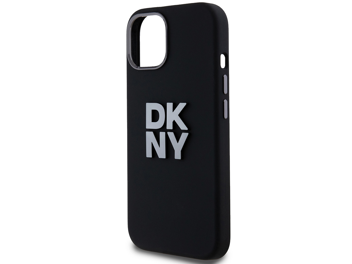 DKNY Silicone Case Zwart - iPhone 15 / 14 / 13 hoesje