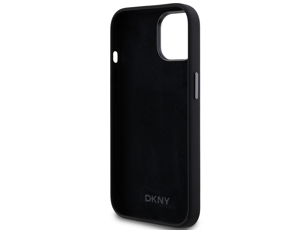 DKNY Silicone Case Zwart - iPhone 15 / 14 / 13 hoesje