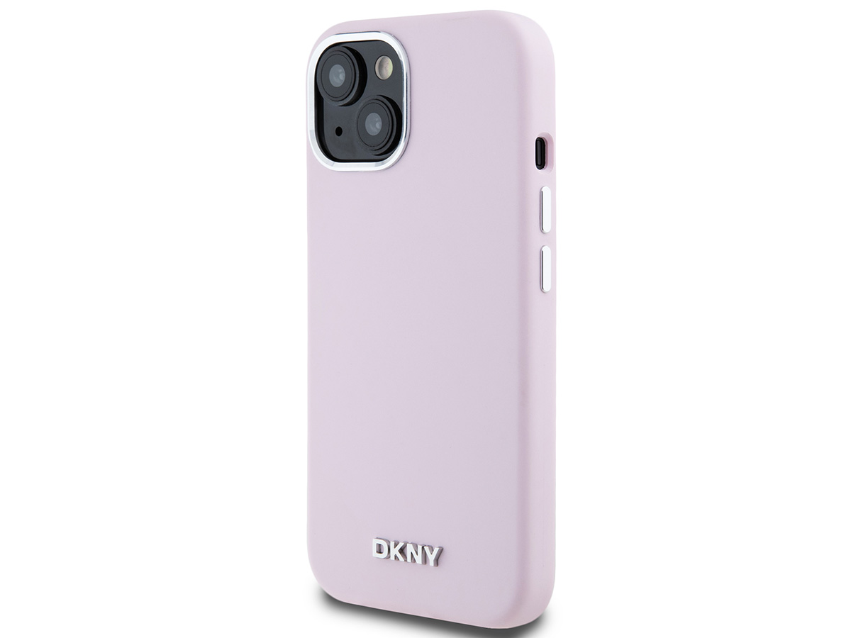 DKNY Silicone MagSafe Case Roze - iPhone 15 / 14 / 13 hoesje