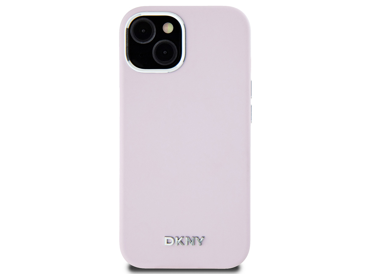 DKNY Silicone MagSafe Case Roze - iPhone 15 / 14 / 13 hoesje