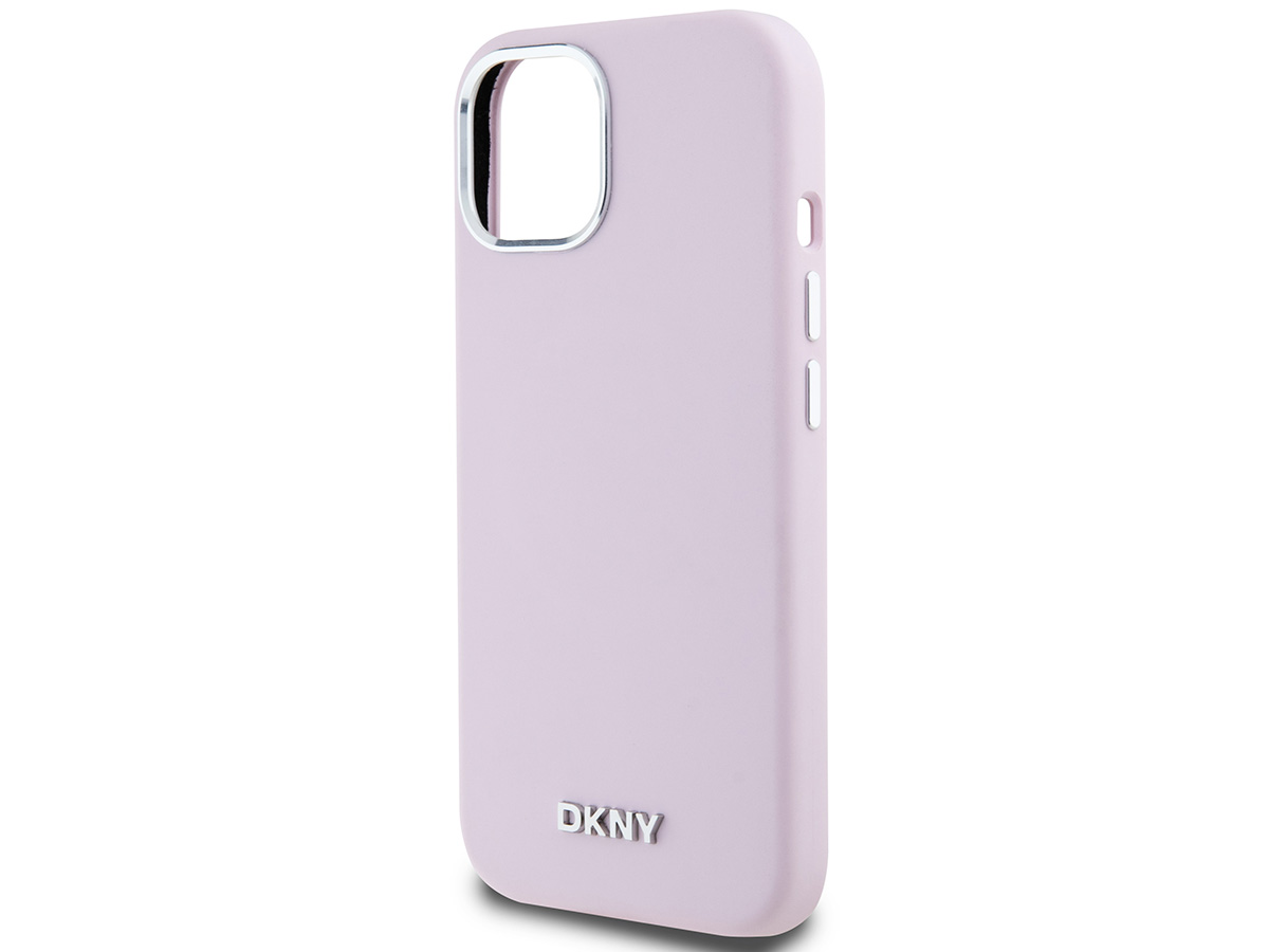 DKNY Silicone MagSafe Case Roze - iPhone 15 / 14 / 13 hoesje