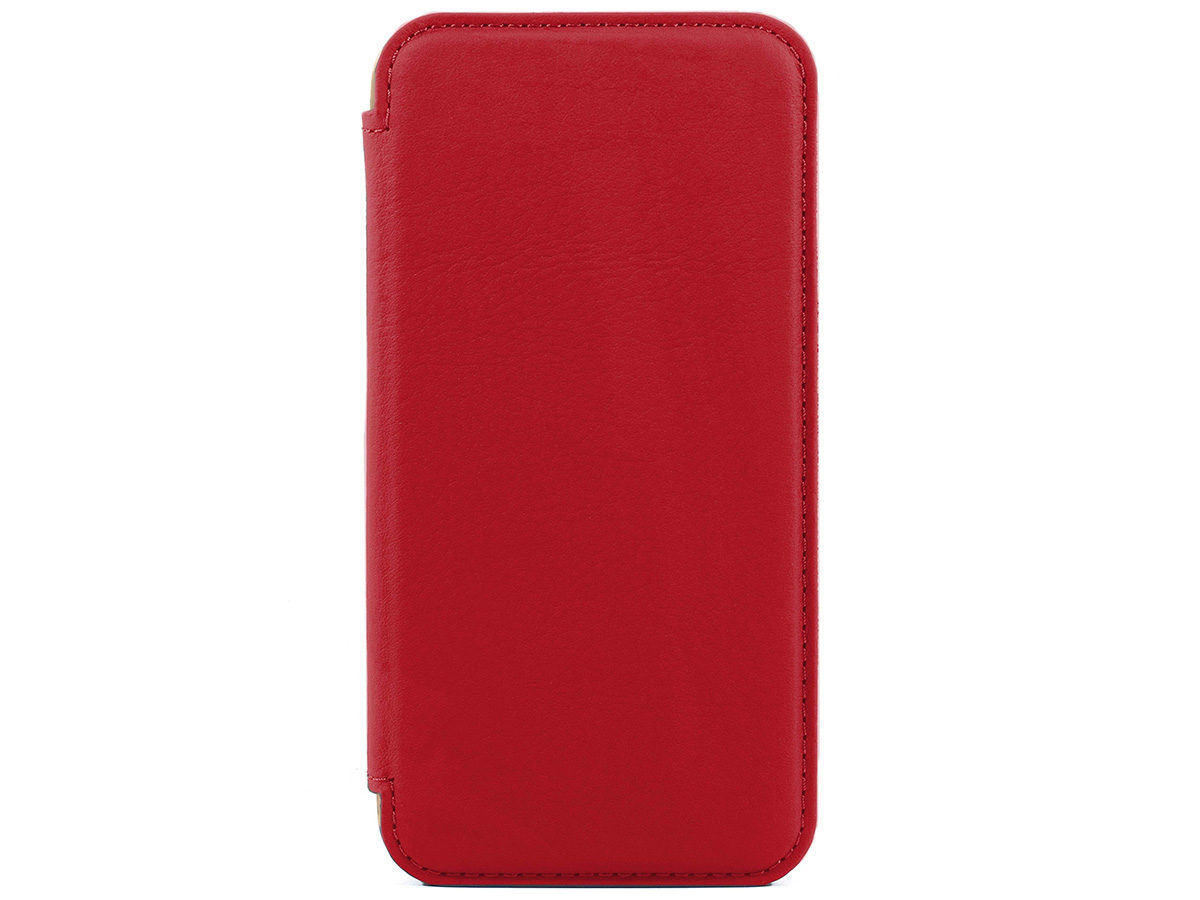 Greenwich Blake MagSafe Leather Folio Flash Red - iPhone 15 Hoesje