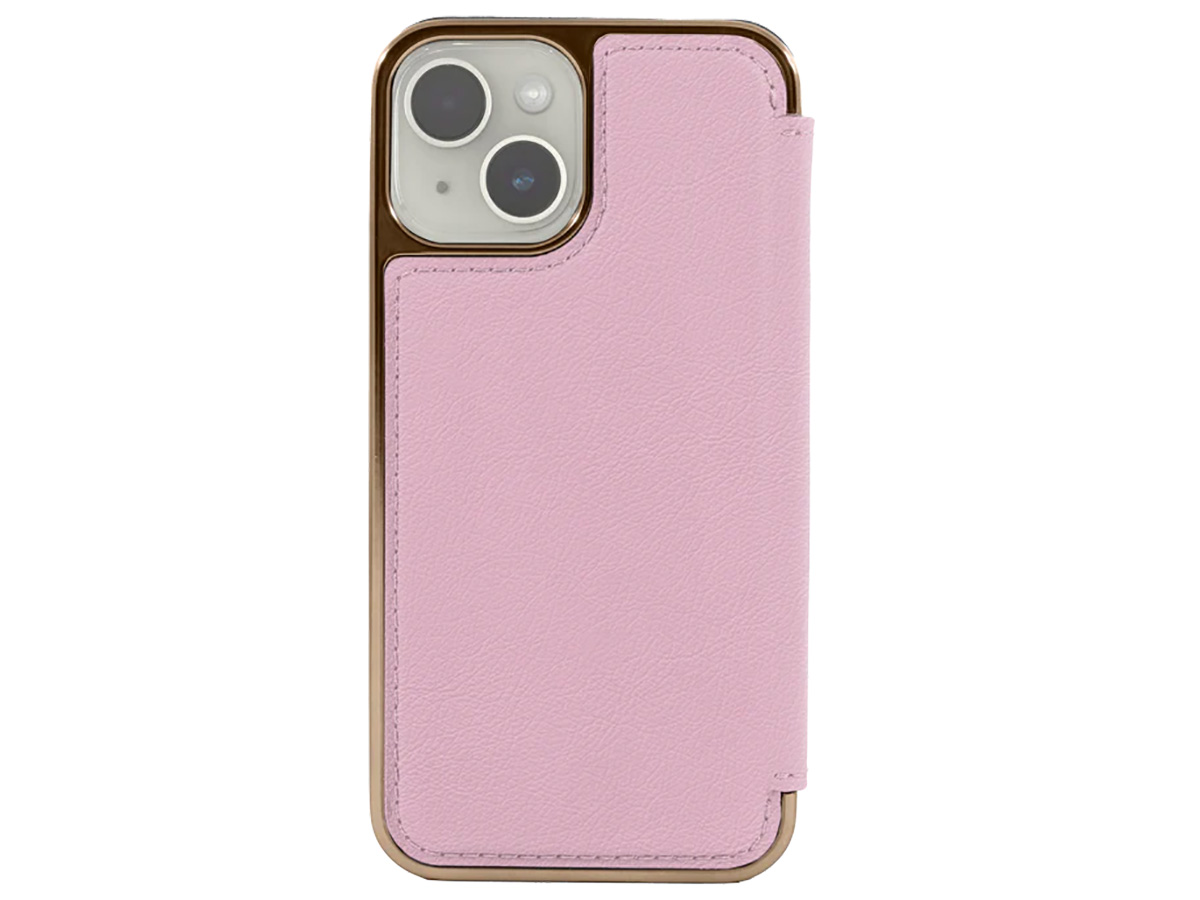 Greenwich Blake MagSafe Leather Folio Blossom Pink - iPhone 15 Hoesje