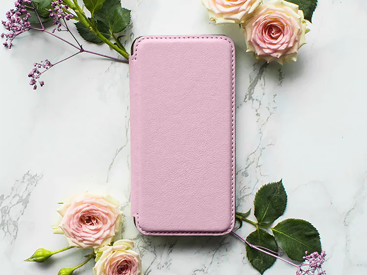 Greenwich Blake MagSafe Leather Folio Blossom Pink - iPhone 15 Hoesje