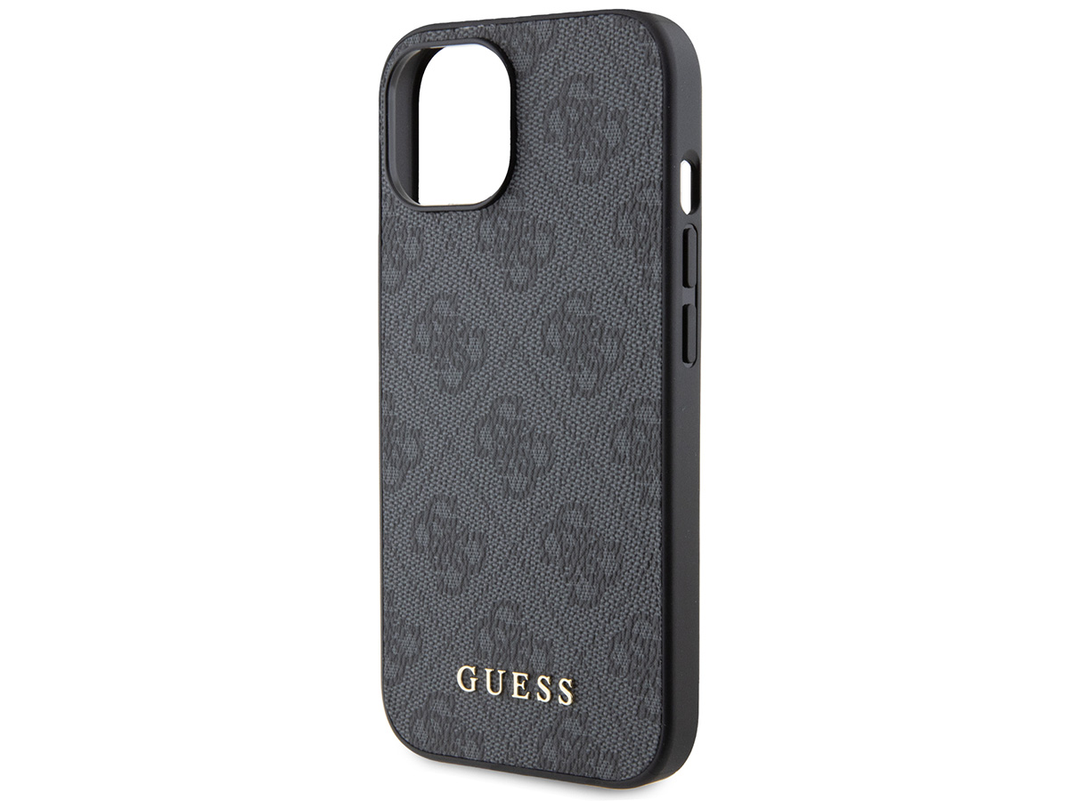 Guess 4G Monogram Case Grijs - iPhone 15 hoesje