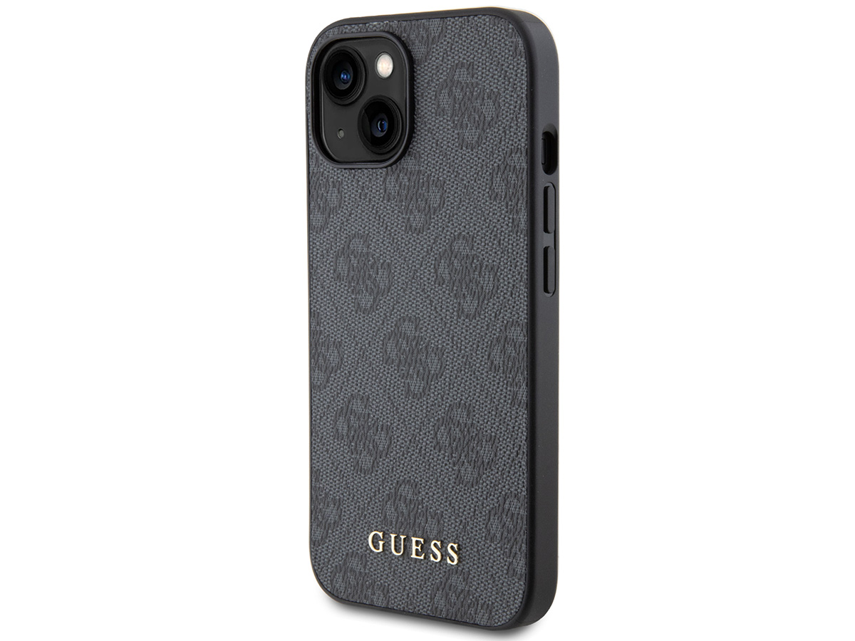 Guess 4G Monogram Case Grijs - iPhone 15 hoesje