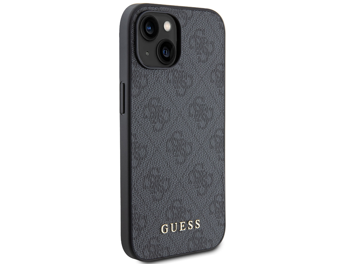Guess 4G Monogram Case Grijs - iPhone 15 hoesje