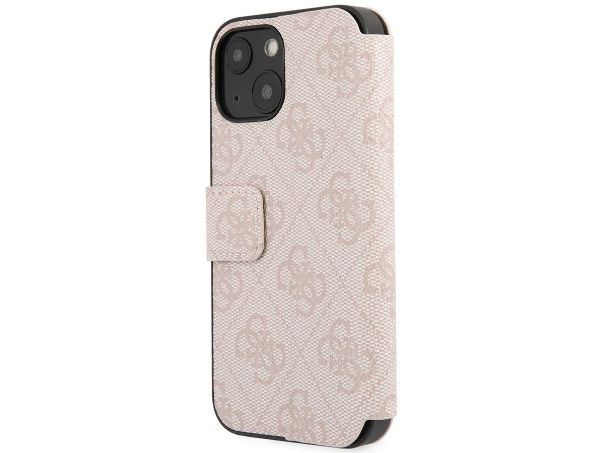 Guess Big 4G Monogram Bookcase Roze - iPhone 15 hoesje