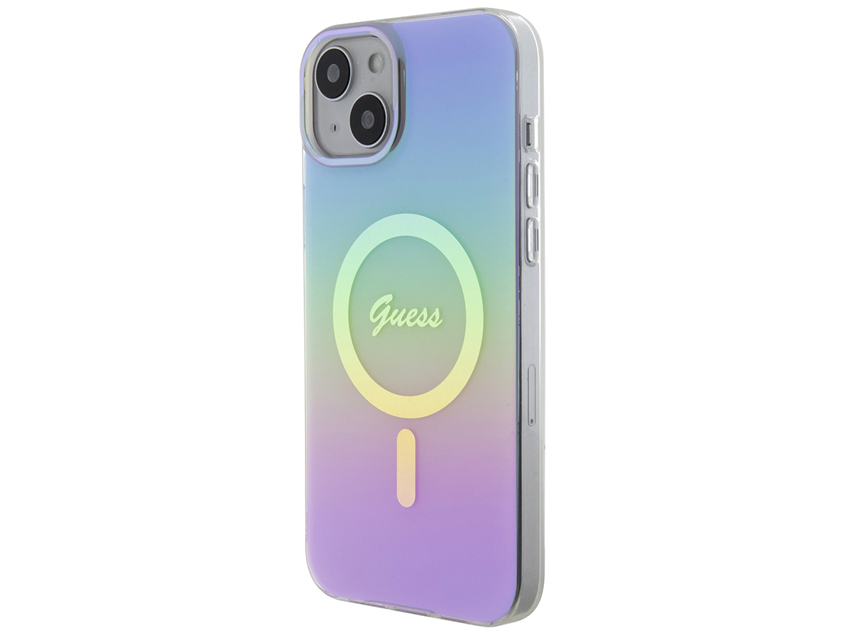 Guess Rainbow MagSafe TPU Case - iPhone 15 hoesje