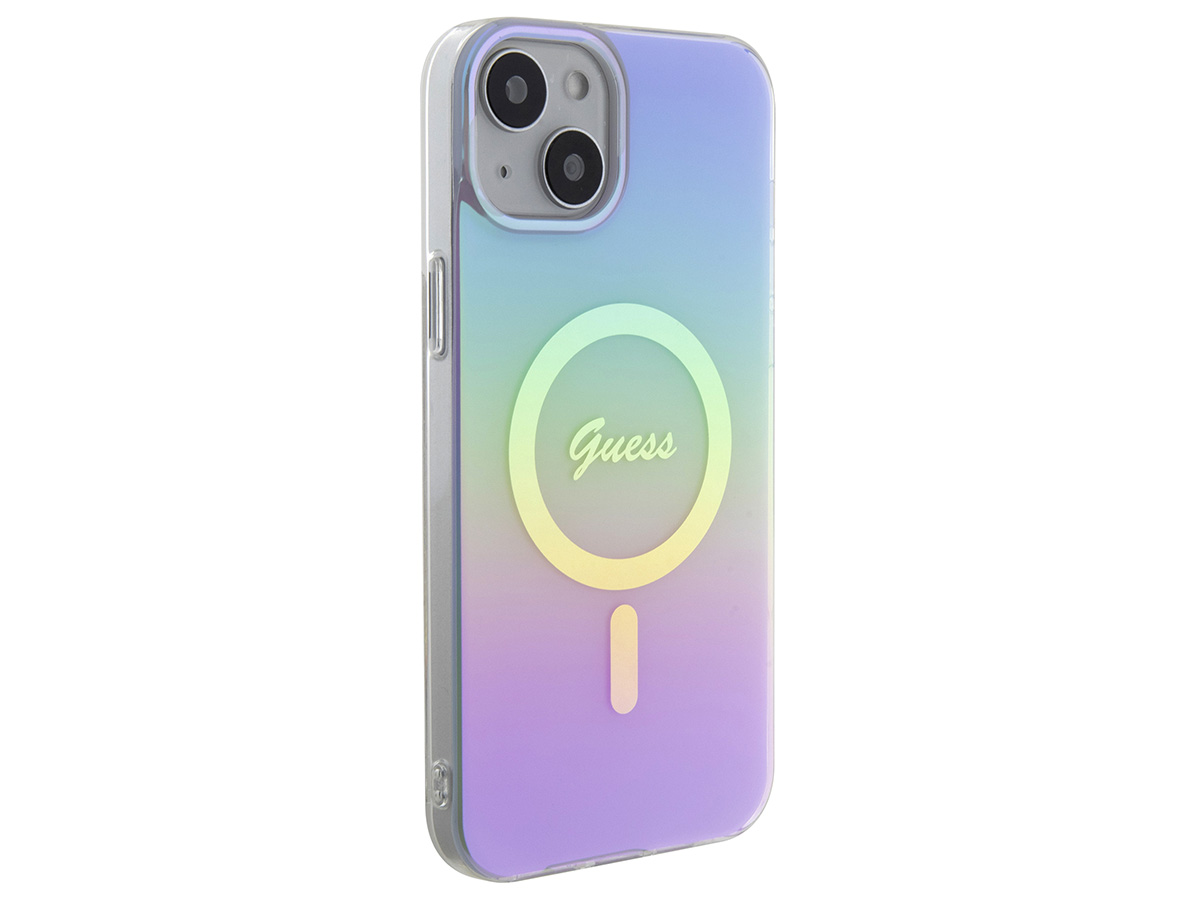 Guess Rainbow MagSafe TPU Case - iPhone 15 hoesje