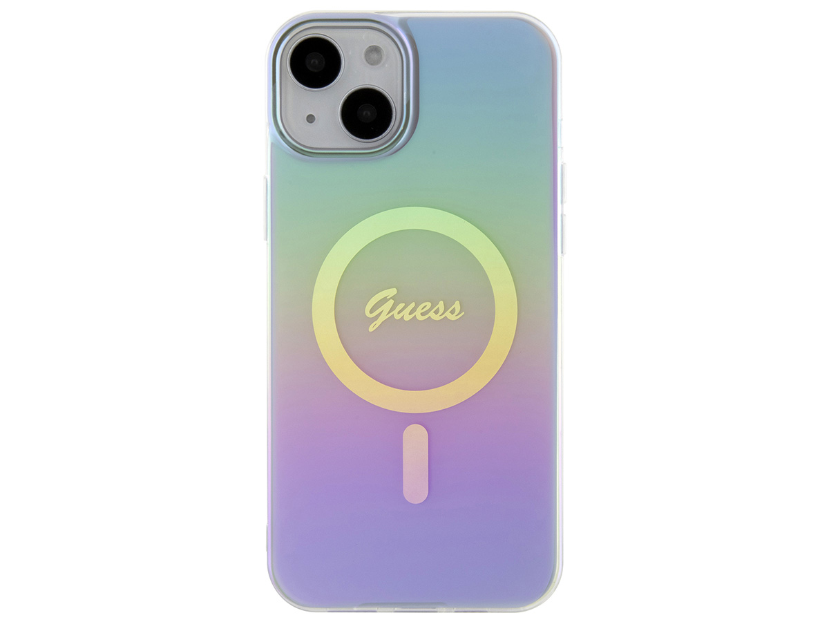 Guess Rainbow MagSafe TPU Case - iPhone 15 hoesje