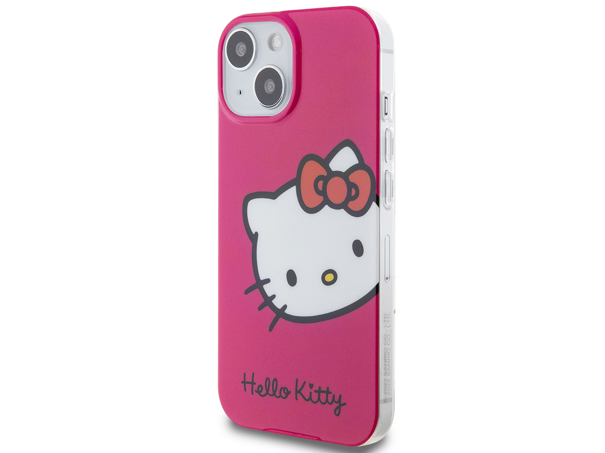 Hello Kitty TPU Case Roze - iPhone 15 hoesje