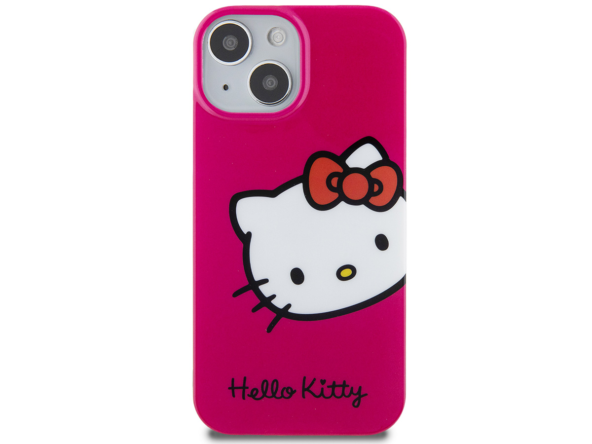 Hello Kitty TPU Case Roze - iPhone 15 hoesje