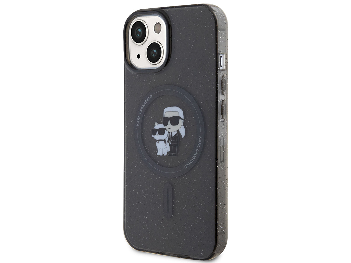 Karl Lagerfeld Ikonik Duo MagSafe Case Grijs - iPhone 15 hoesje