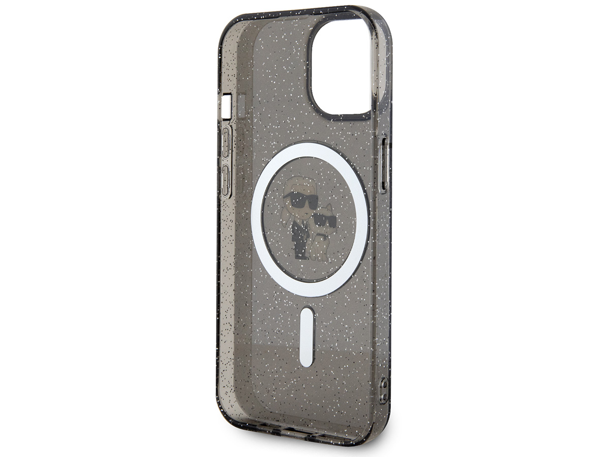 Karl Lagerfeld Ikonik Duo MagSafe Case Grijs - iPhone 15 hoesje