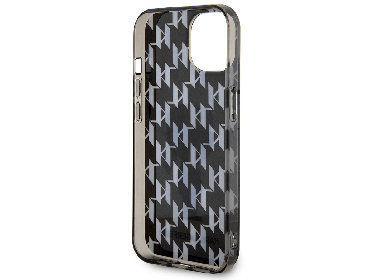 Karl Lagerfeld Ikonik Karl Monogram Case Zwart - iPhone 15 hoesje