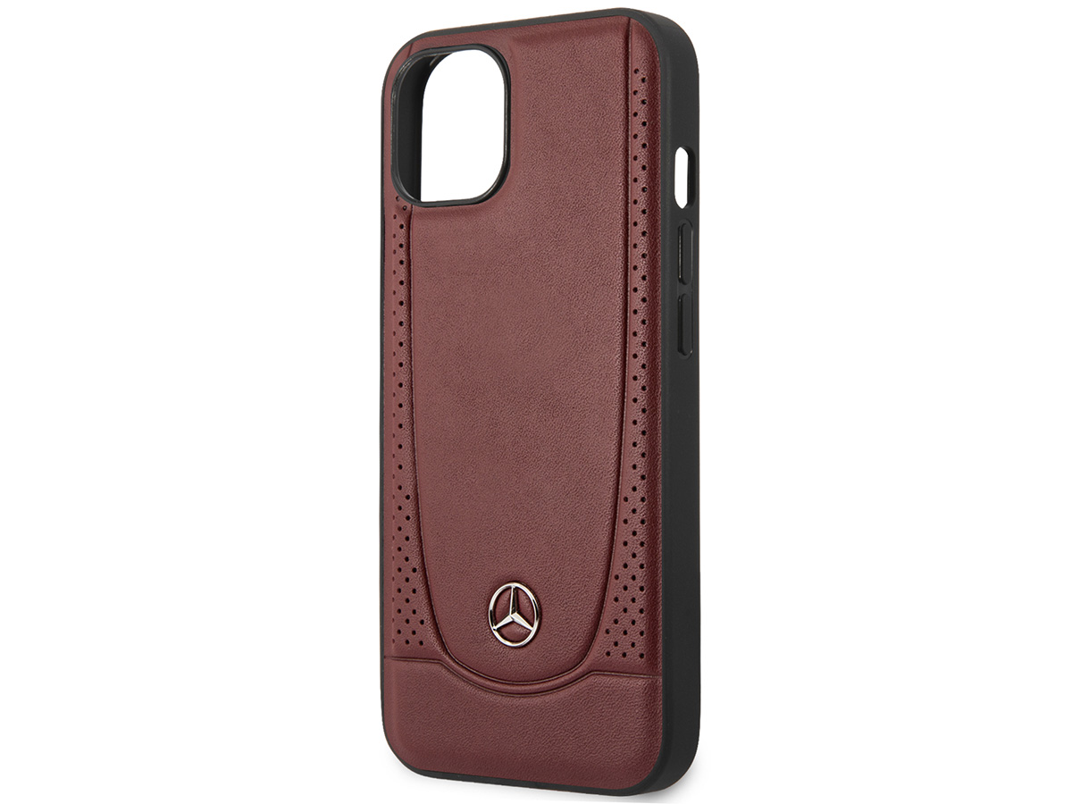 Mercedes-Benz Urban Leather Case Rood - iPhone 15 hoesje