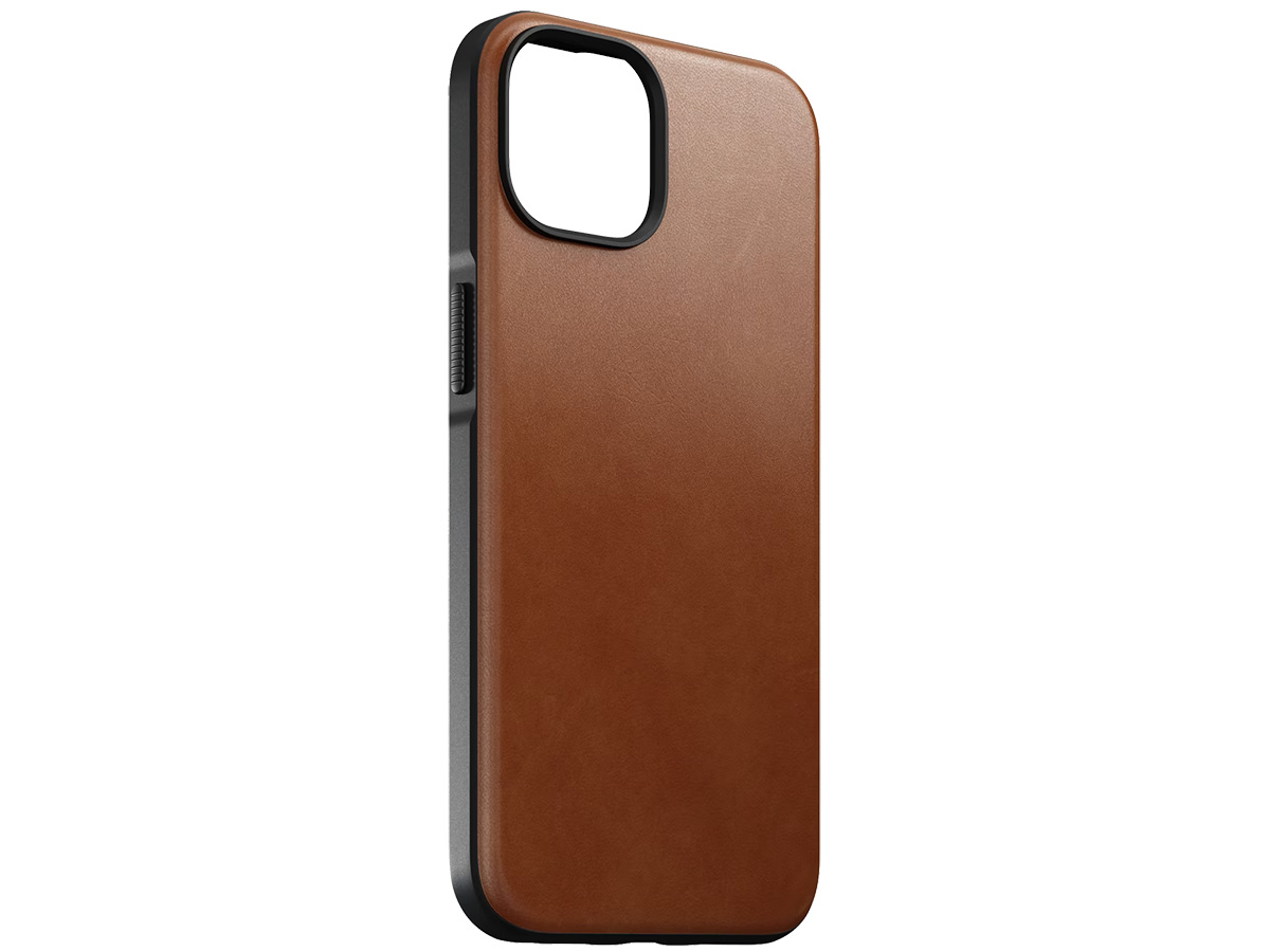 Nomad Modern Leather Case Cognac - iPhone 15 hoesje