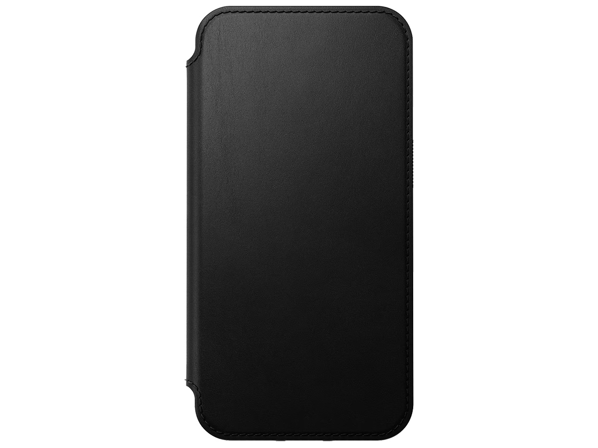 Nomad Modern Leather Folio Zwart - iPhone 15 hoesje