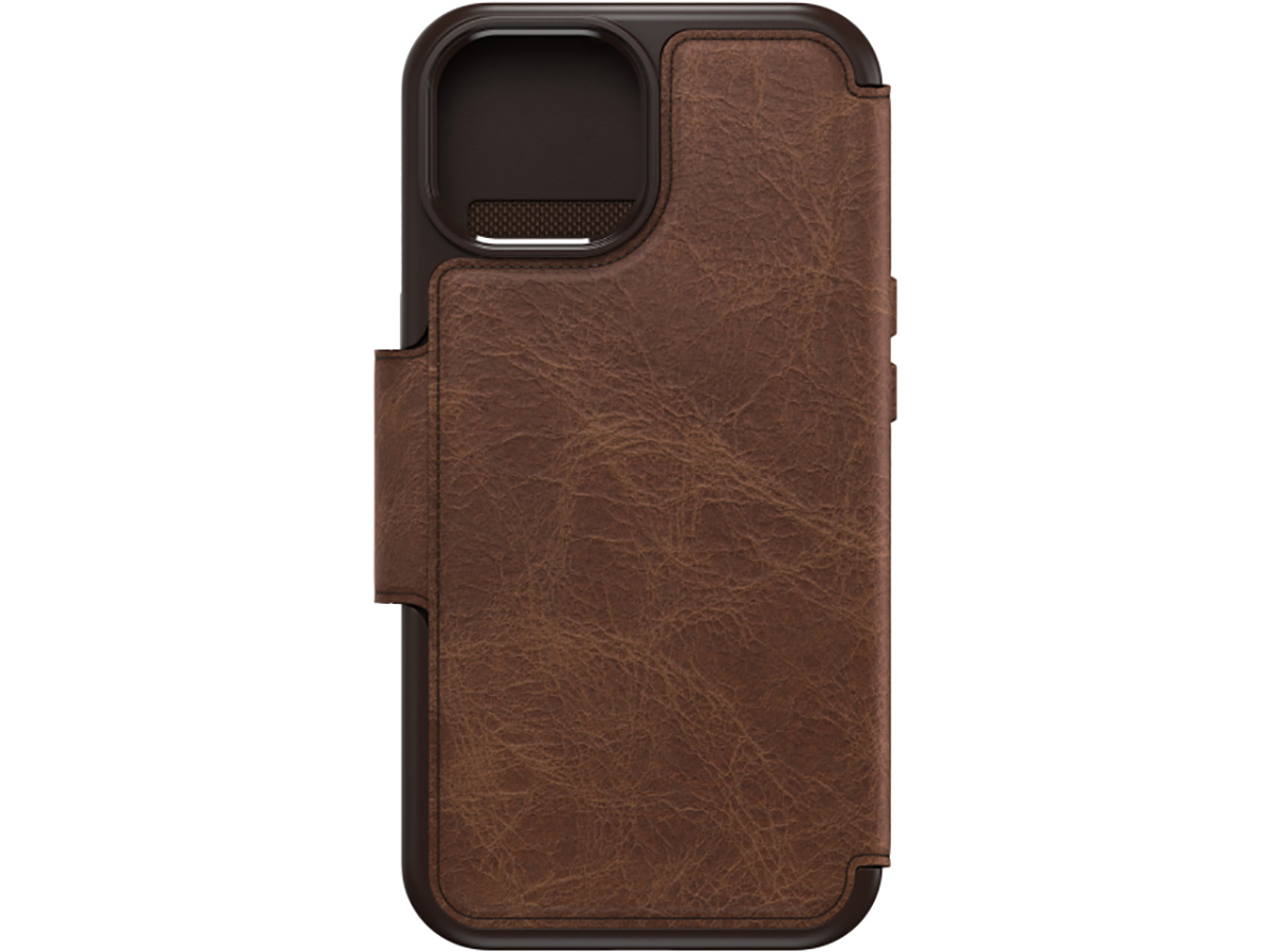 Otterbox Strada Leather MagSafe Folio Bruin - iPhone 15 hoesje