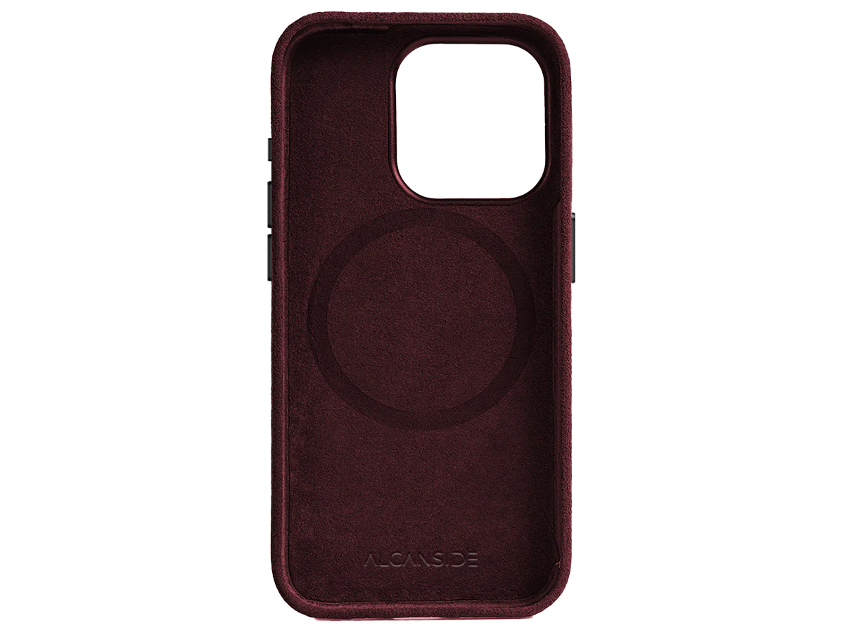 Alcanside Alcantara MagSafe Case Red - iPhone 15 Plus hoesje