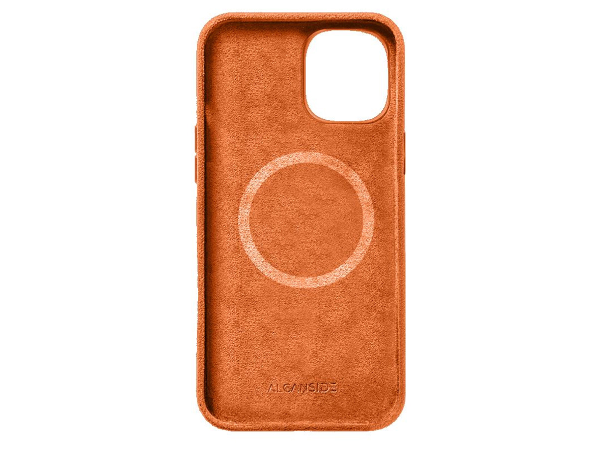 Alcanside Alcantara MagSafe Case Oranje - iPhone 15 Plus hoesje
