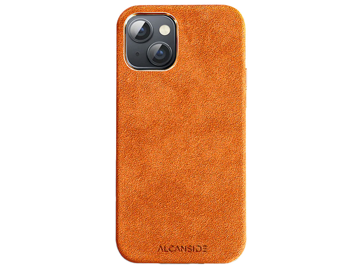 Alcanside Alcantara MagSafe Case Oranje - iPhone 15 Plus hoesje