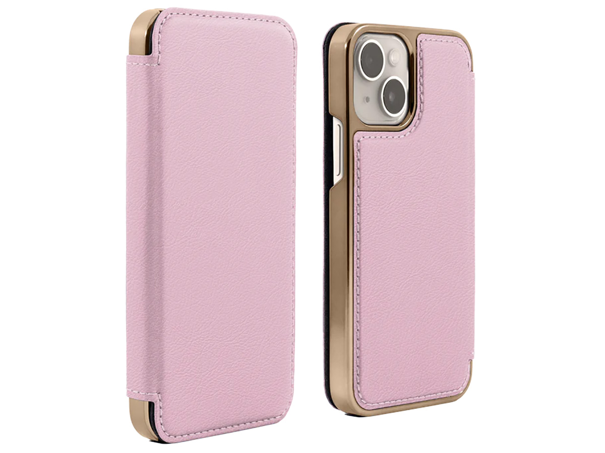 Greenwich Blake MagSafe Leather Folio Blossom Pink - iPhone 15 Plus Hoesje