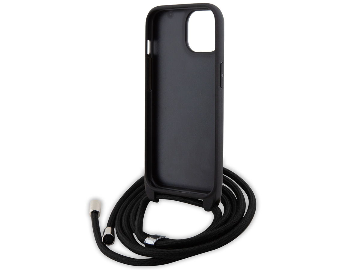 Karl Lagerfeld Ikonik Duo Necklace Case - iPhone 15 Plus Hoesje met Koord