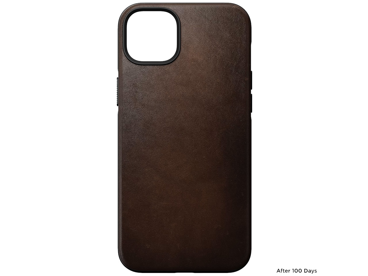 Nomad Modern Leather Case Bruin - iPhone 15 Plus hoesje