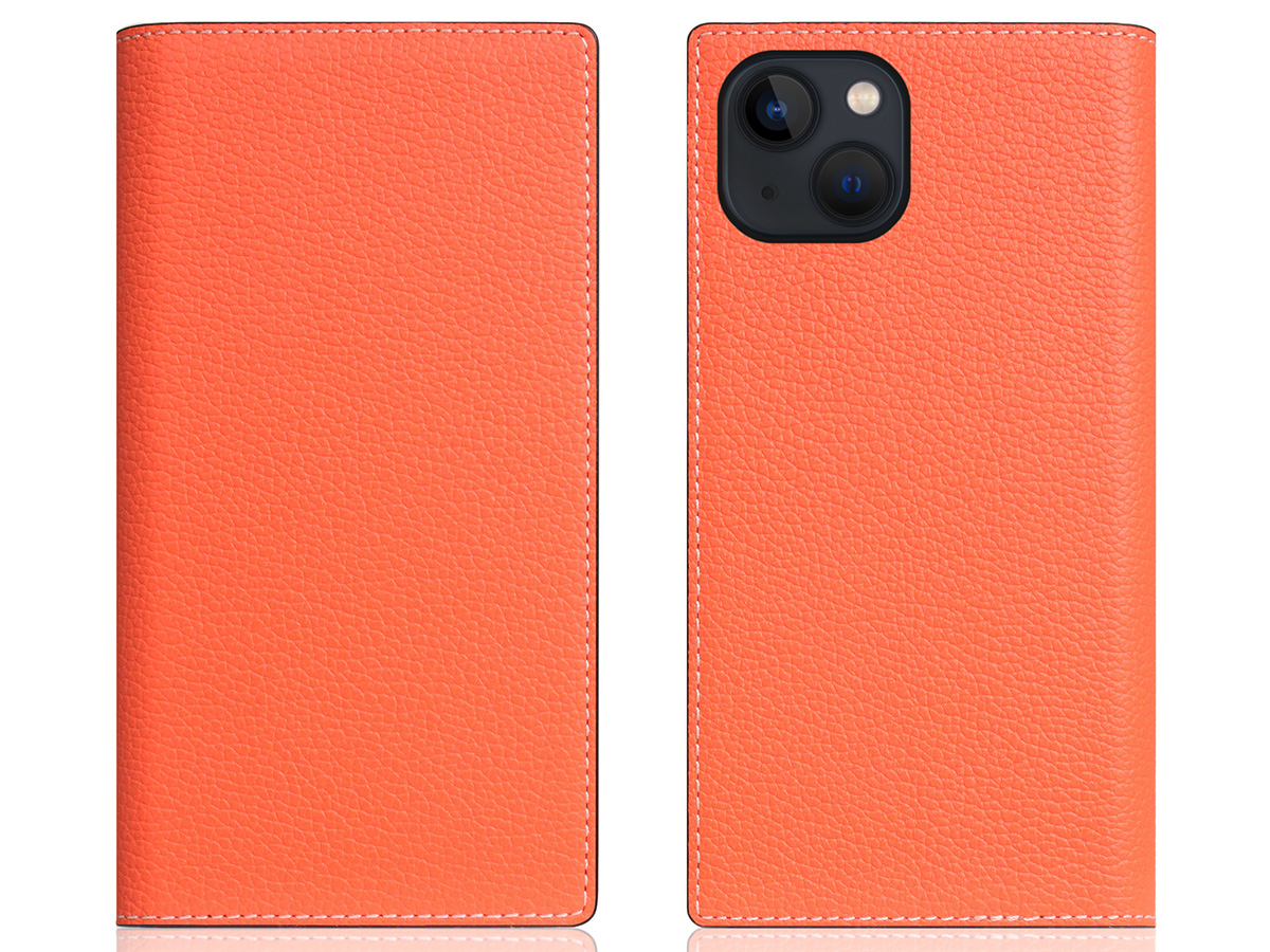 SLG Design D8 2in1 Leather Folio Coral - iPhone 15 Plus hoesje